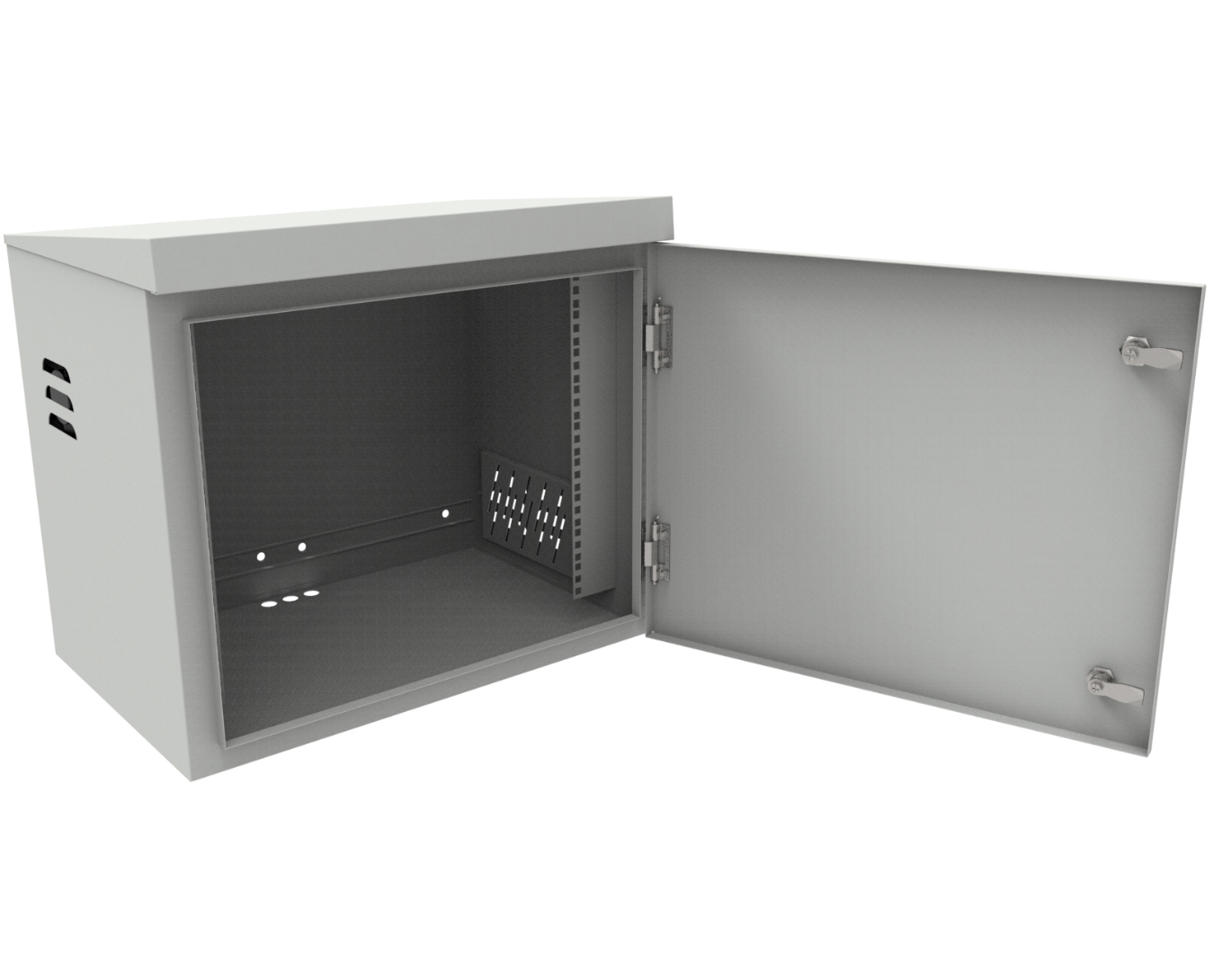 Outdoor cabinets - ventilated mast cabinet: SZM-590/530/430-P-19"-9U-S-R7035